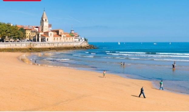 La Corte Luxury Arena, Con Terraza A 15 Mtr De La Playa Gijon Luaran gambar